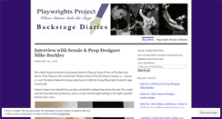 Desktop Screenshot of playwrightsproject.wordpress.com