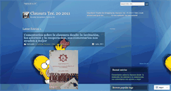 Desktop Screenshot of clausura2011.wordpress.com