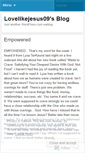 Mobile Screenshot of lovelikejesus09.wordpress.com