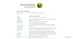 Desktop Screenshot of flexitarians.wordpress.com