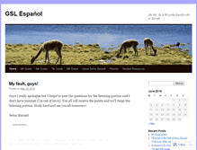 Tablet Screenshot of gslespanol.wordpress.com