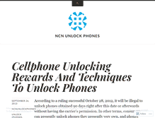 Tablet Screenshot of ncnunlockphones.wordpress.com