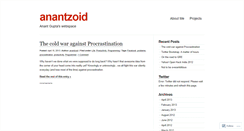 Desktop Screenshot of anantzoid.wordpress.com
