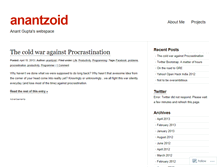 Tablet Screenshot of anantzoid.wordpress.com