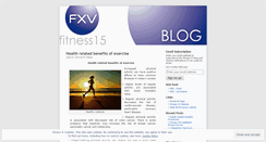 Desktop Screenshot of fitnessxv.wordpress.com