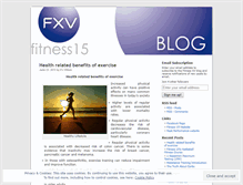 Tablet Screenshot of fitnessxv.wordpress.com