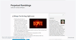 Desktop Screenshot of perpetualramblings.wordpress.com