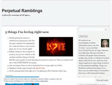 Tablet Screenshot of perpetualramblings.wordpress.com