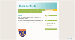 Desktop Screenshot of championnet.wordpress.com