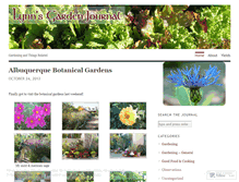 Tablet Screenshot of lynnsgardenjournal.wordpress.com