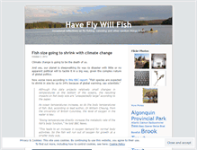 Tablet Screenshot of haveflywillfish.wordpress.com