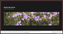 Desktop Screenshot of nachtdesherrn.wordpress.com