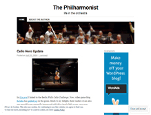 Tablet Screenshot of philharmonist.wordpress.com