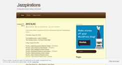 Desktop Screenshot of jazzpirations.wordpress.com