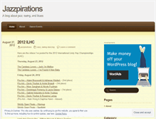 Tablet Screenshot of jazzpirations.wordpress.com