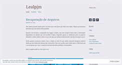 Desktop Screenshot of lealpjm.wordpress.com