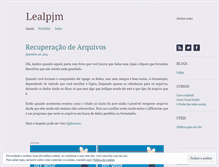 Tablet Screenshot of lealpjm.wordpress.com