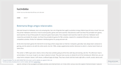 Desktop Screenshot of lucindaba.wordpress.com