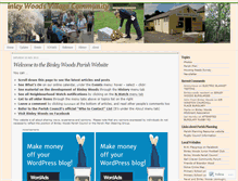 Tablet Screenshot of binleywoodsparish.wordpress.com