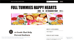 Desktop Screenshot of fulltummieshappyhearts.wordpress.com