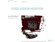 Tablet Screenshot of gooddesignhouston.wordpress.com