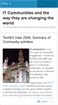 Mobile Screenshot of itcommunities.wordpress.com