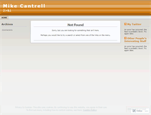 Tablet Screenshot of mcantrell.wordpress.com