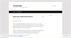 Desktop Screenshot of javalounge.wordpress.com