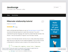 Tablet Screenshot of javalounge.wordpress.com