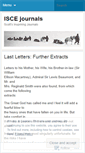 Mobile Screenshot of iscejournals.wordpress.com