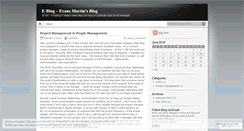 Desktop Screenshot of evansmartin.wordpress.com