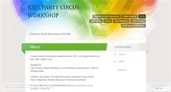 Desktop Screenshot of kidspartycircusworkshop.wordpress.com