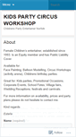 Mobile Screenshot of kidspartycircusworkshop.wordpress.com