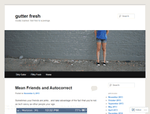 Tablet Screenshot of gutterfresh.wordpress.com