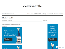 Tablet Screenshot of ccsviseattle.wordpress.com
