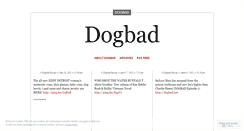 Desktop Screenshot of dogbad.wordpress.com