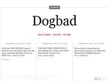 Tablet Screenshot of dogbad.wordpress.com