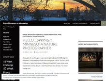 Tablet Screenshot of frommomentstomemories.wordpress.com