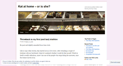 Desktop Screenshot of katathome.wordpress.com