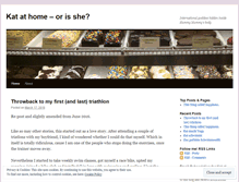 Tablet Screenshot of katathome.wordpress.com