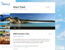 Tablet Screenshot of gracetravel.wordpress.com