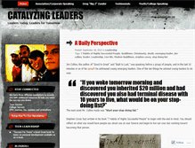 Tablet Screenshot of catalyzingleaders.wordpress.com