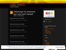 Tablet Screenshot of labelroots.wordpress.com