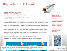 Tablet Screenshot of blogontherun.wordpress.com