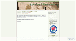 Desktop Screenshot of lovelandrosesociety.wordpress.com