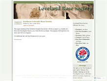 Tablet Screenshot of lovelandrosesociety.wordpress.com