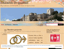 Tablet Screenshot of igualdadiescastillodefatetar.wordpress.com