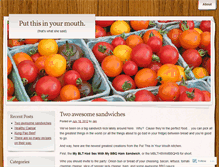 Tablet Screenshot of boringrecipes.wordpress.com