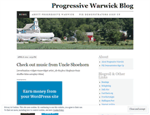 Tablet Screenshot of progressivewarwick.wordpress.com