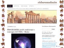 Tablet Screenshot of cidaromalazio.wordpress.com
